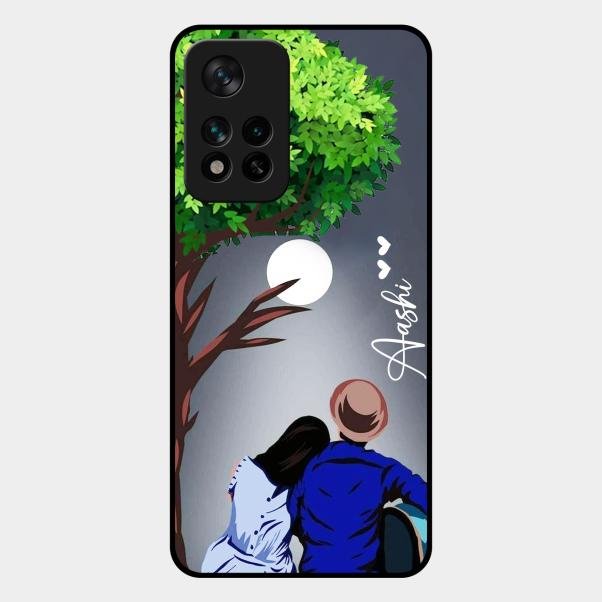 couple glass case cover v2 for Xiaomi 11I 5G