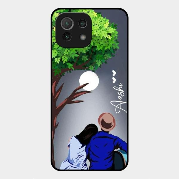 couple glass case cover v2 for Xiaomi Mi 11 Lite