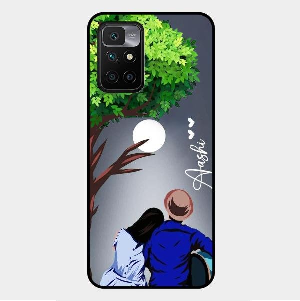 couple glass case cover v2 for Xiaomi Redmi 10 Prime 2022