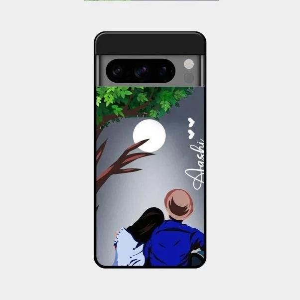 Couple Glossy Metal Case Cover For Google Pixel 8 Pro 5G