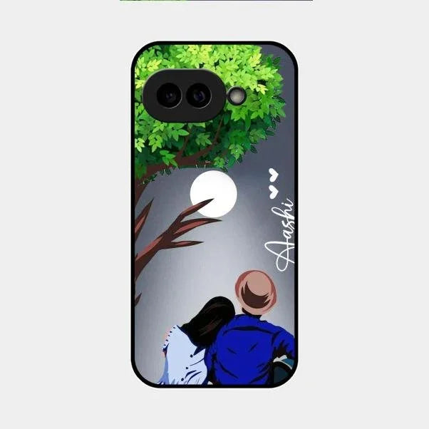 Couple Glossy Metal Case Cover For Google Pixel 9A 5G