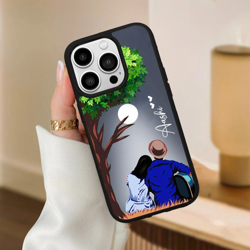 Couple Glossy Metal Case Cover For iPhone