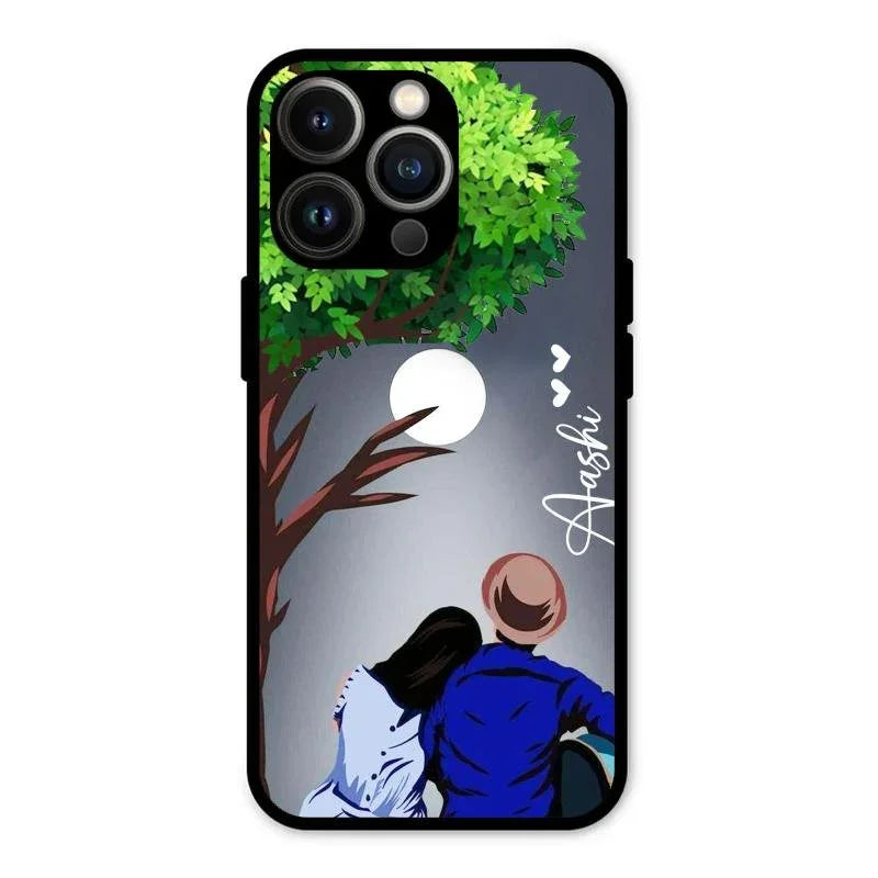 Couple Glossy Metal Case Cover For iPhone 13 Pro