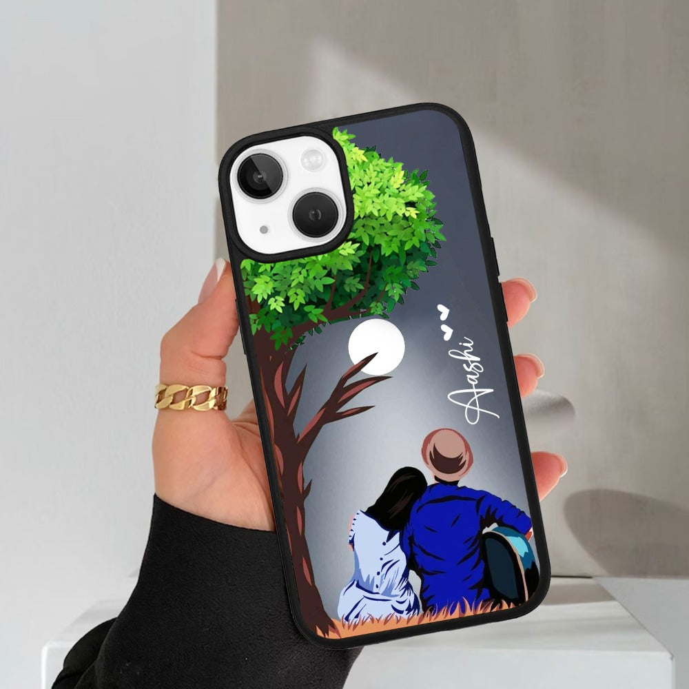 Couple Glossy Metal Case Cover For iPhone