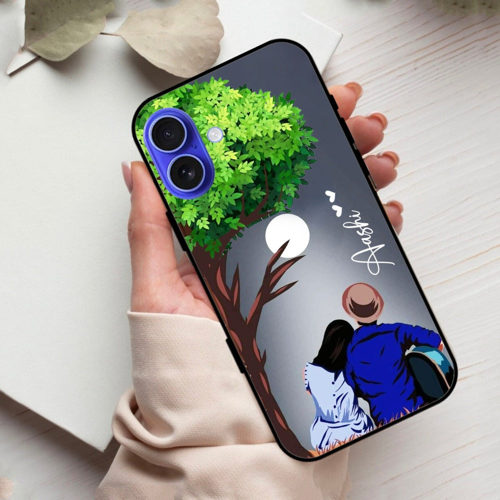 Couple Glossy Metal Case Cover For iPhone