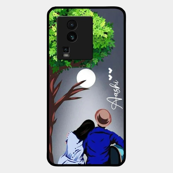 Couple Glossy Metal Case Cover For iQOO Neo 7 5G
