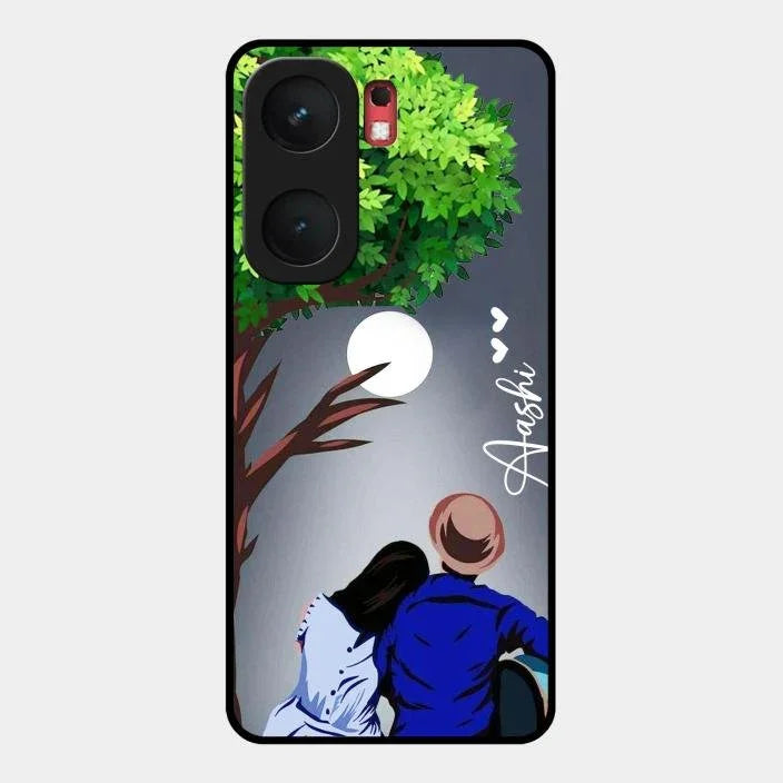 Couple Glossy Metal Case Cover For iQOO Neo 9 Pro 5G