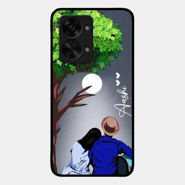 Couple Glossy Metal Case Cover For Oneplus Nord 2T 5G