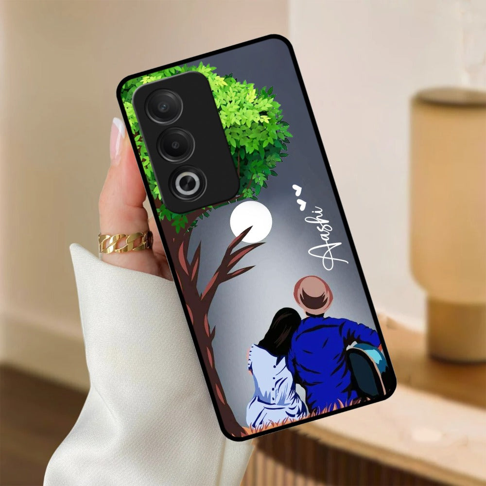 Couple Glossy Metal Case Cover For Oppo