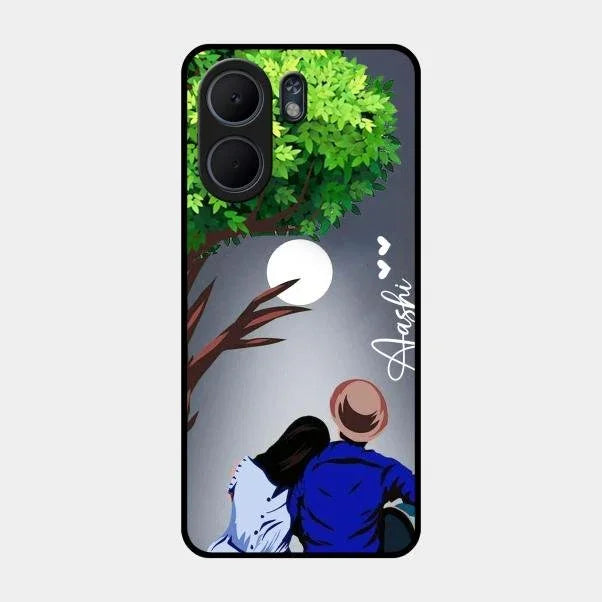 Couple Glossy Metal Case Cover For Oppo A5X 5G