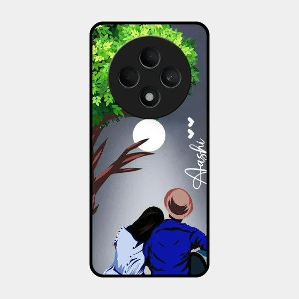 Couple Glossy Metal Case Cover For Oppo F27 5G
