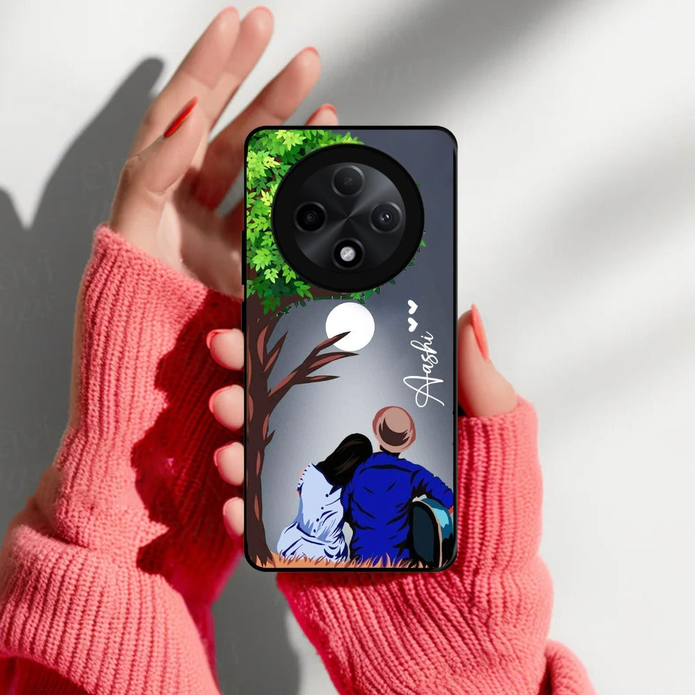 Couple Glossy Metal Case Cover For Oppo