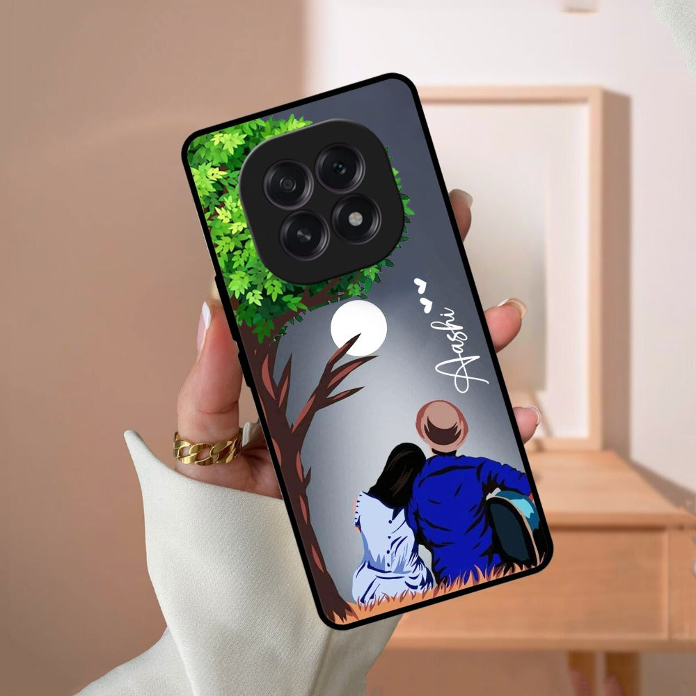 Couple Glossy Metal Case Cover For Oppo