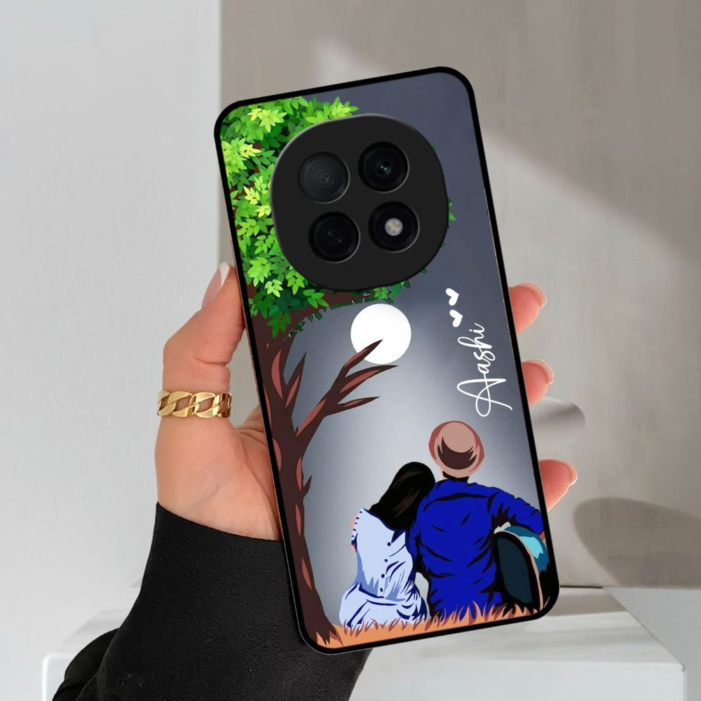 Couple Glossy Metal Case Cover For Oppo