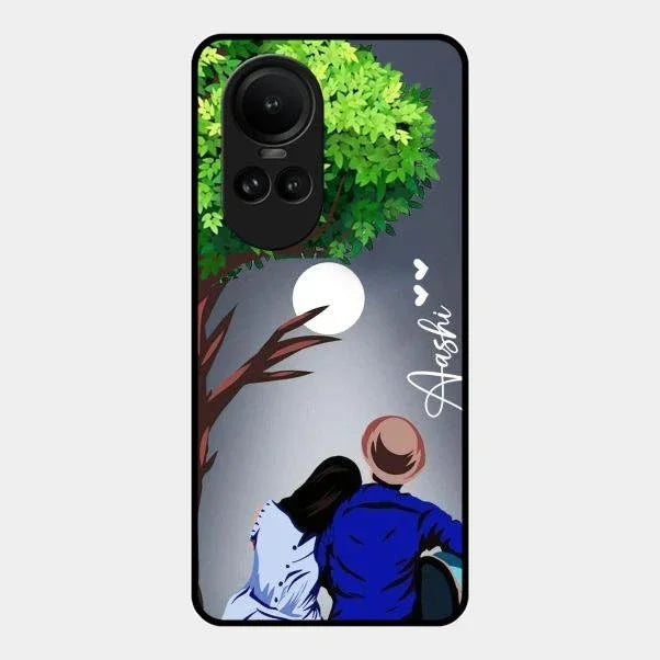 Couple Glossy Metal Case Cover For Oppo Reno 10 Pro 5G