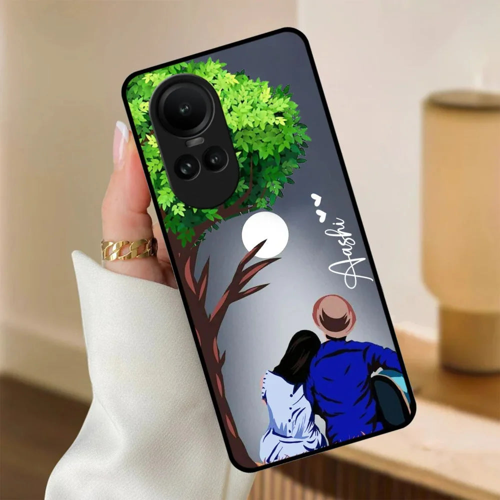 Couple Glossy Metal Case Cover For Oppo - ShopOnCliQ