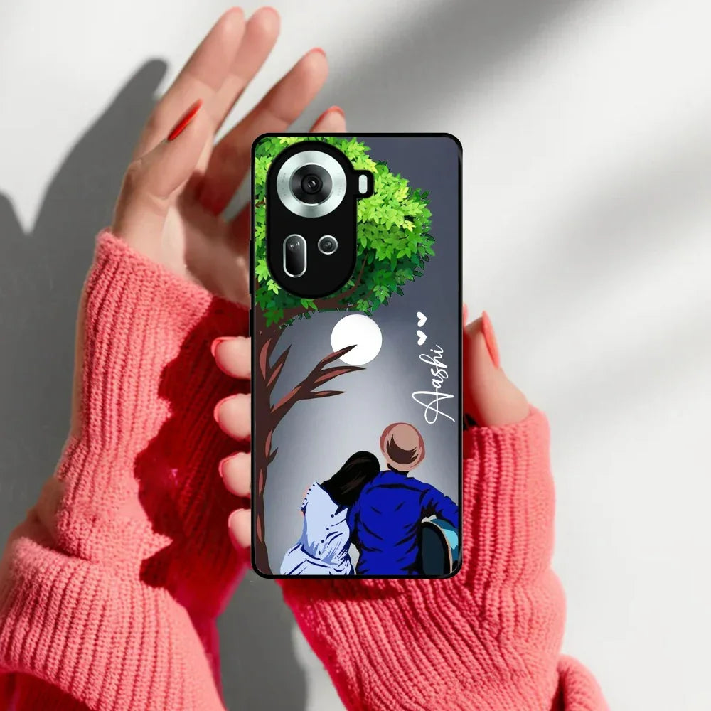 Couple Glossy Metal Case Cover For Oppo - ShopOnCliQ