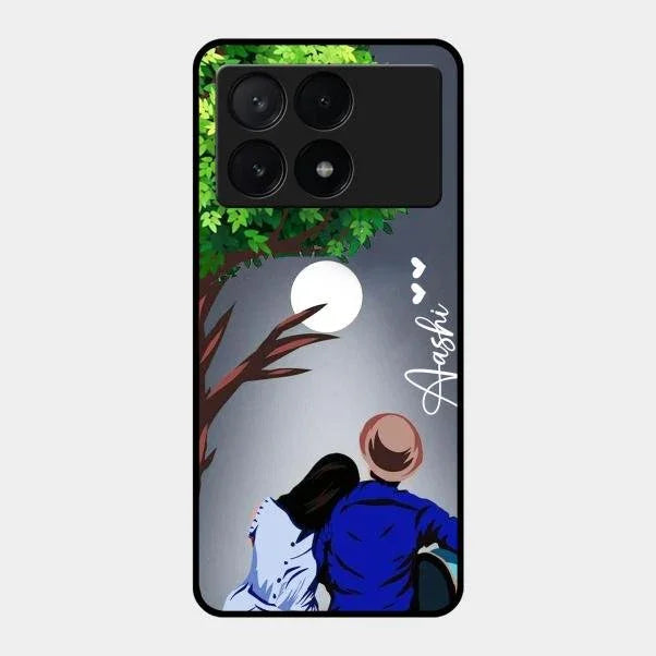 Couple Glossy Metal Case Cover For Poco X6 Pro 5G
