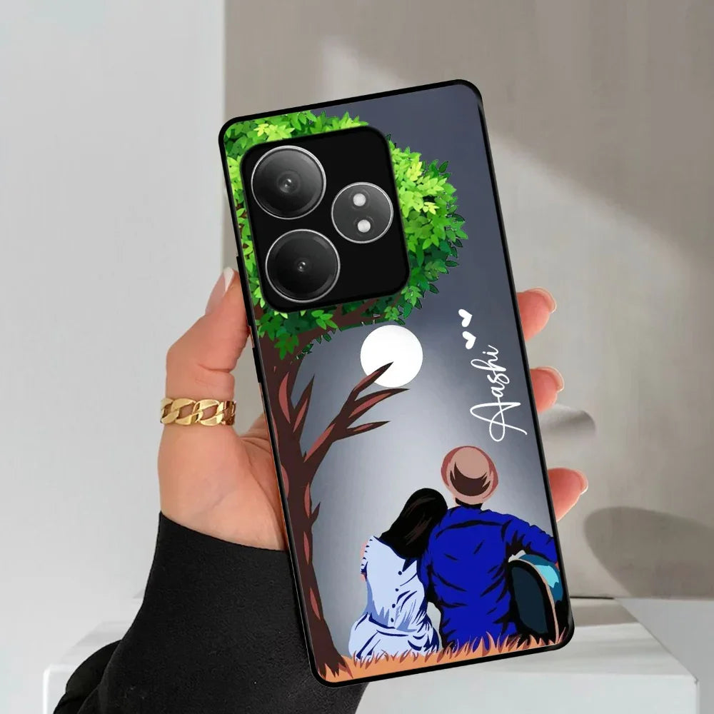 Couple Glossy Metal Case Cover For Realme - ShopOnCliQ