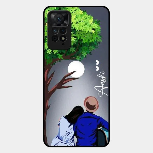 Couple Glossy Metal Case Cover For Redmi Note 11 Pro 5G