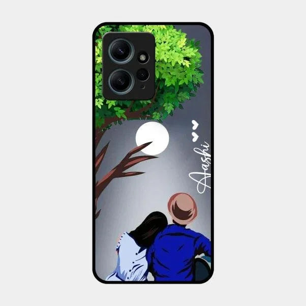 Couple Glossy Metal Case Cover For Redmi Note 12 4G