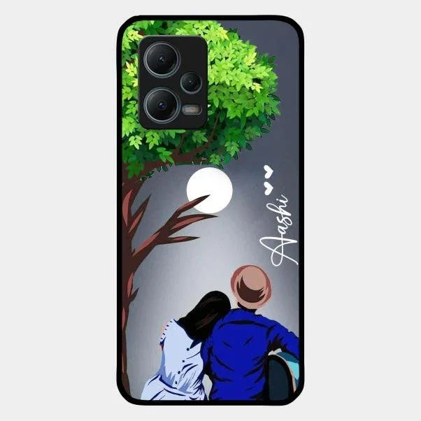 Couple Glossy Metal Case Cover For Redmi Note 12 5G