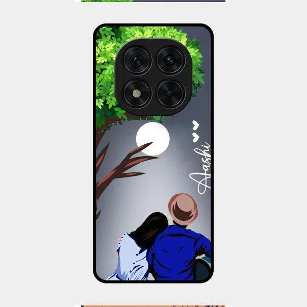 Couple Glossy Metal Case Cover For Redmi Note 14 Pro 5G