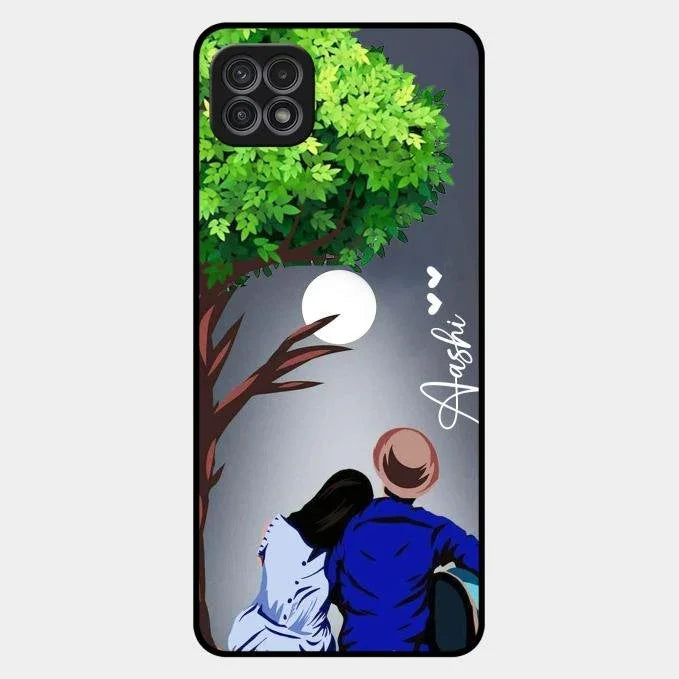 Couple Glossy Metal Case Cover For Samsung Galaxy F42 5G