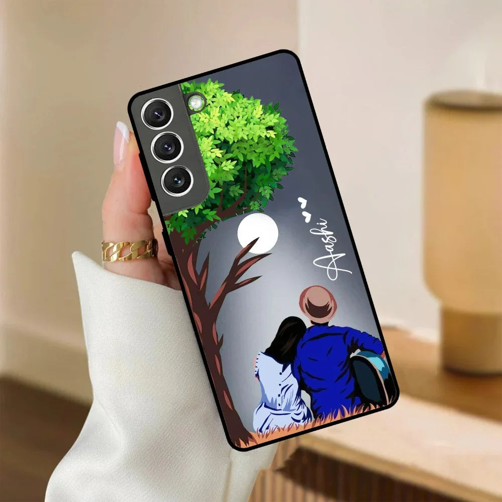Couple Glossy Metal Case Cover For Samsung - ShopOnCliQ
