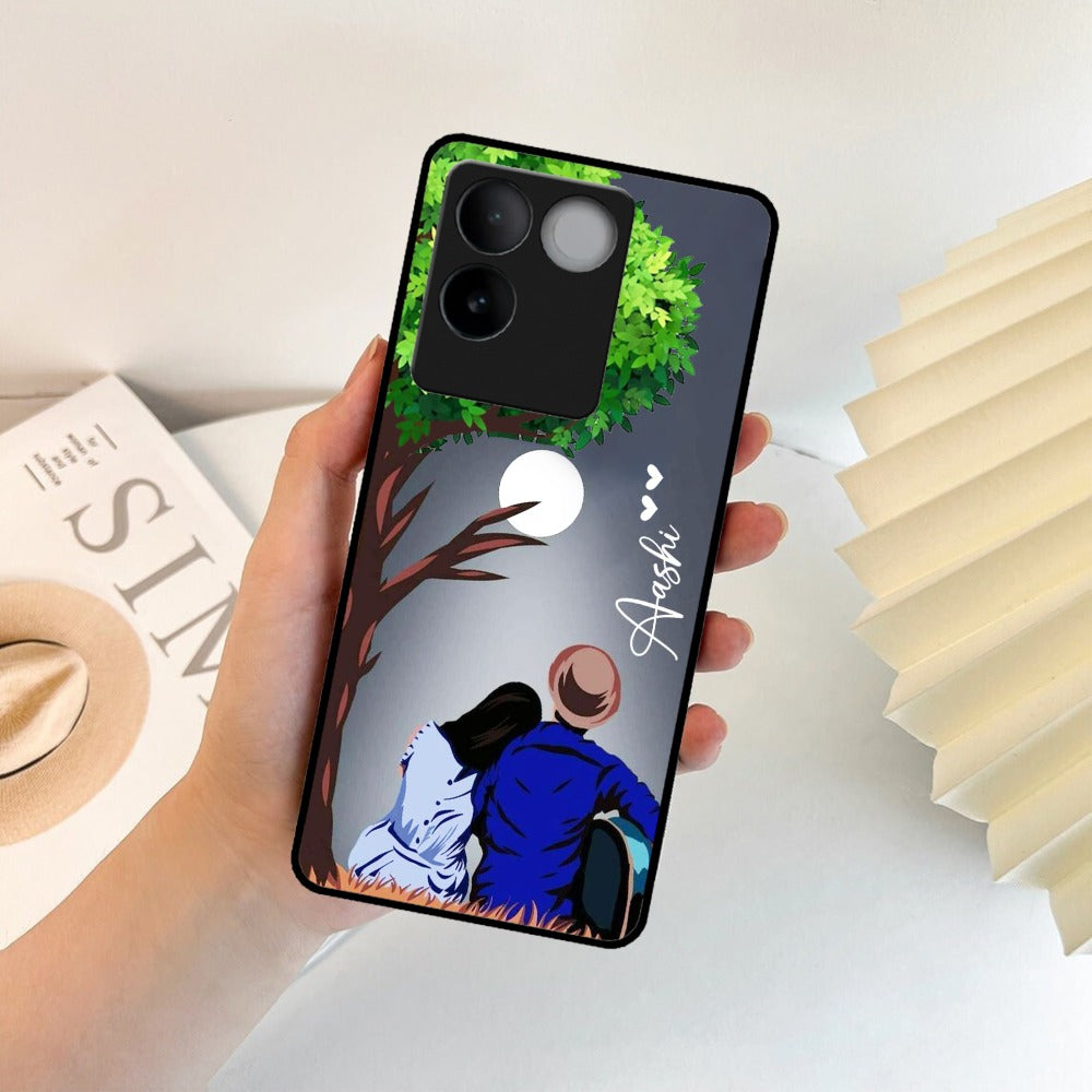 Couple Glossy Metal Case Cover For Vivo