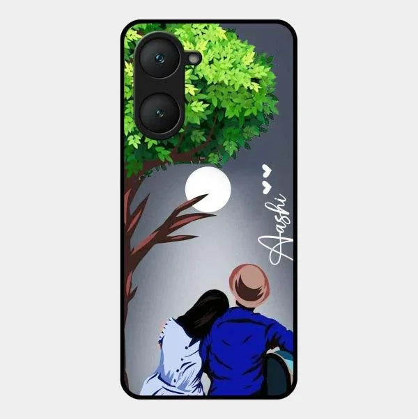 Couple Glossy Metal Case Cover For Vivo T3 Lite 5G