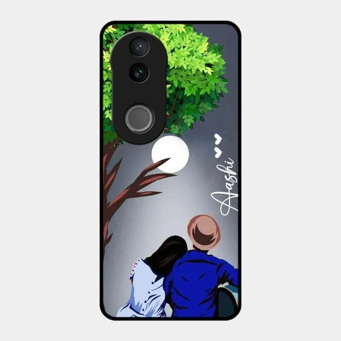 Couple Glossy Metal Case Cover For Vivo T4R 5G