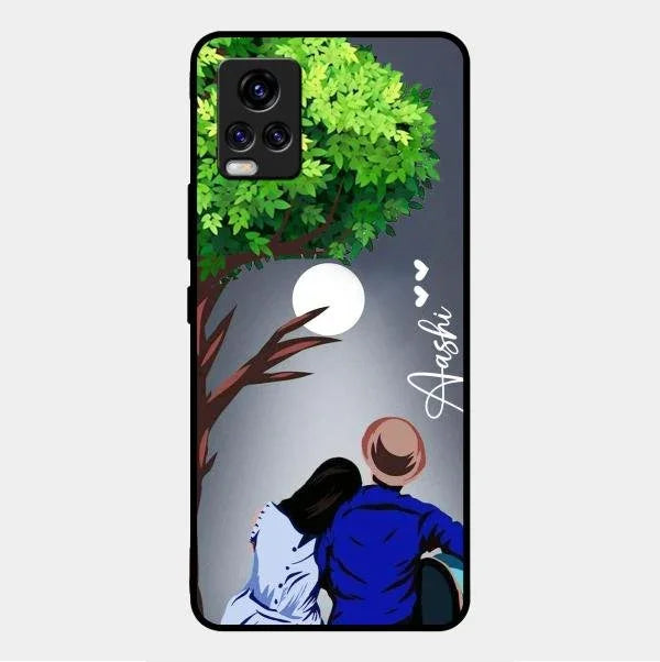 Couple Glossy Metal Case Cover For Vivo V20 Pro 5G