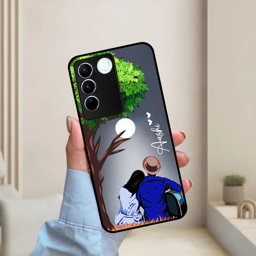 Couple Glossy Metal Case Cover For Vivo