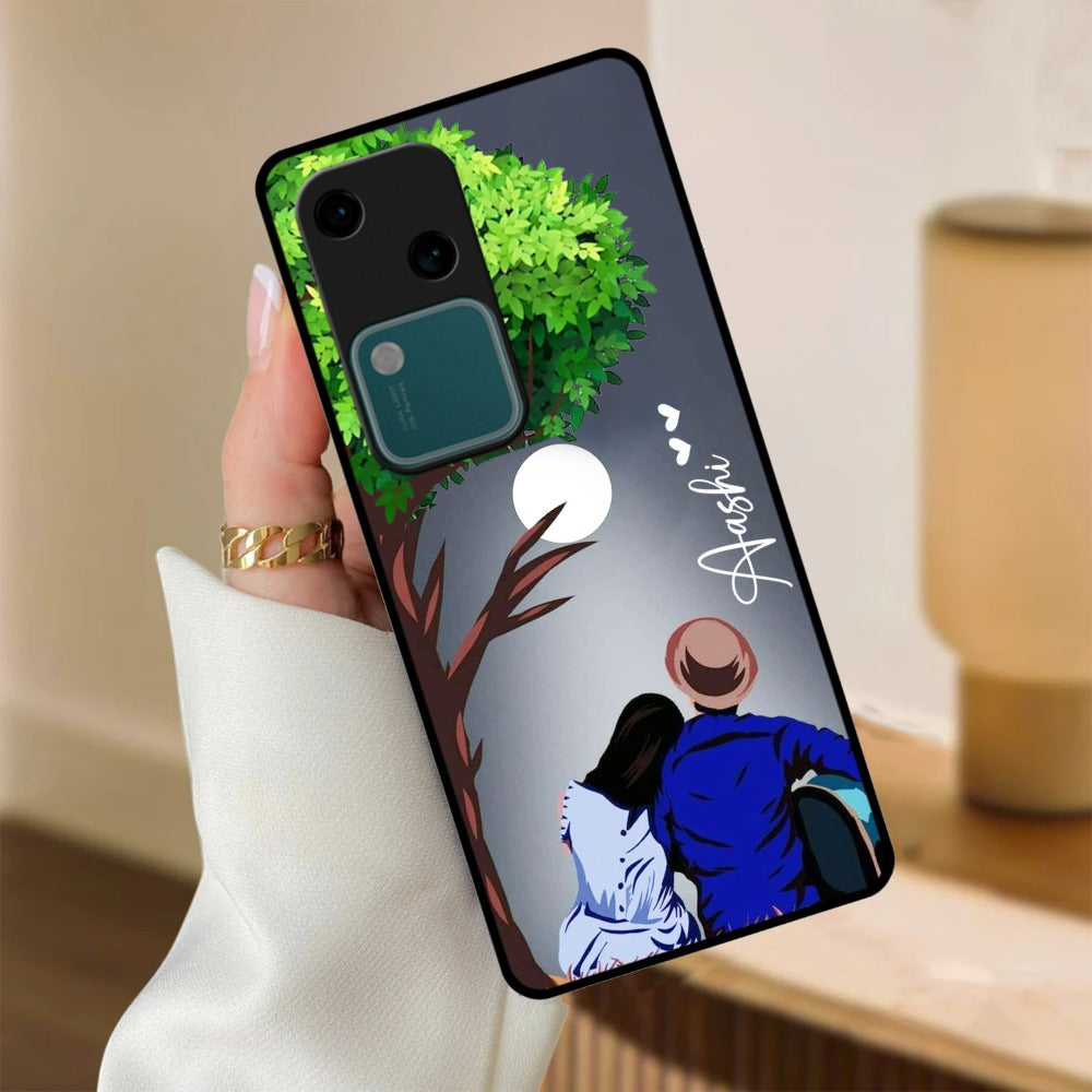 Couple Glossy Metal Case Cover For Vivo