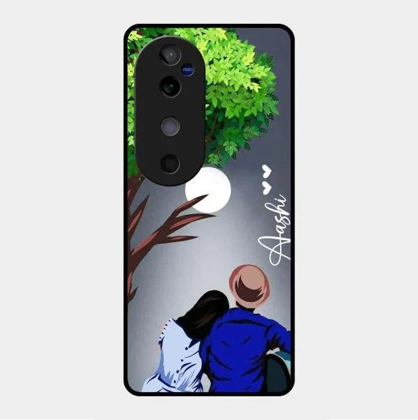 Couple Glossy Metal Case Cover For Vivo V40 5G