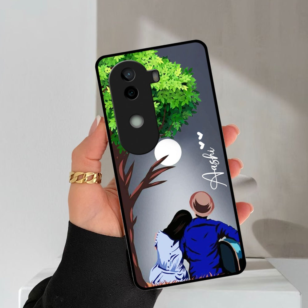 Couple Glossy Metal Case Cover For Vivo