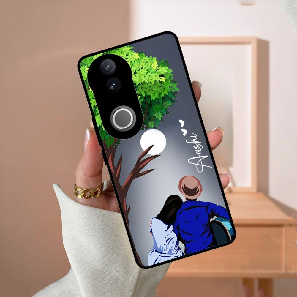 Couple Glossy Metal Case Cover For Vivo