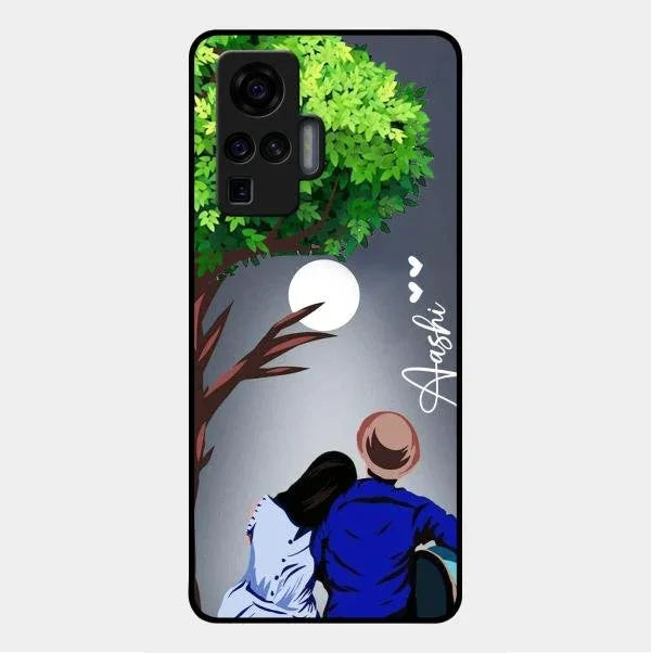 Couple Glossy Metal Case Cover For Vivo X50 Pro 5G