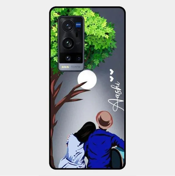 Couple Glossy Metal Case Cover For Vivo X60 Pro Plus 5G
