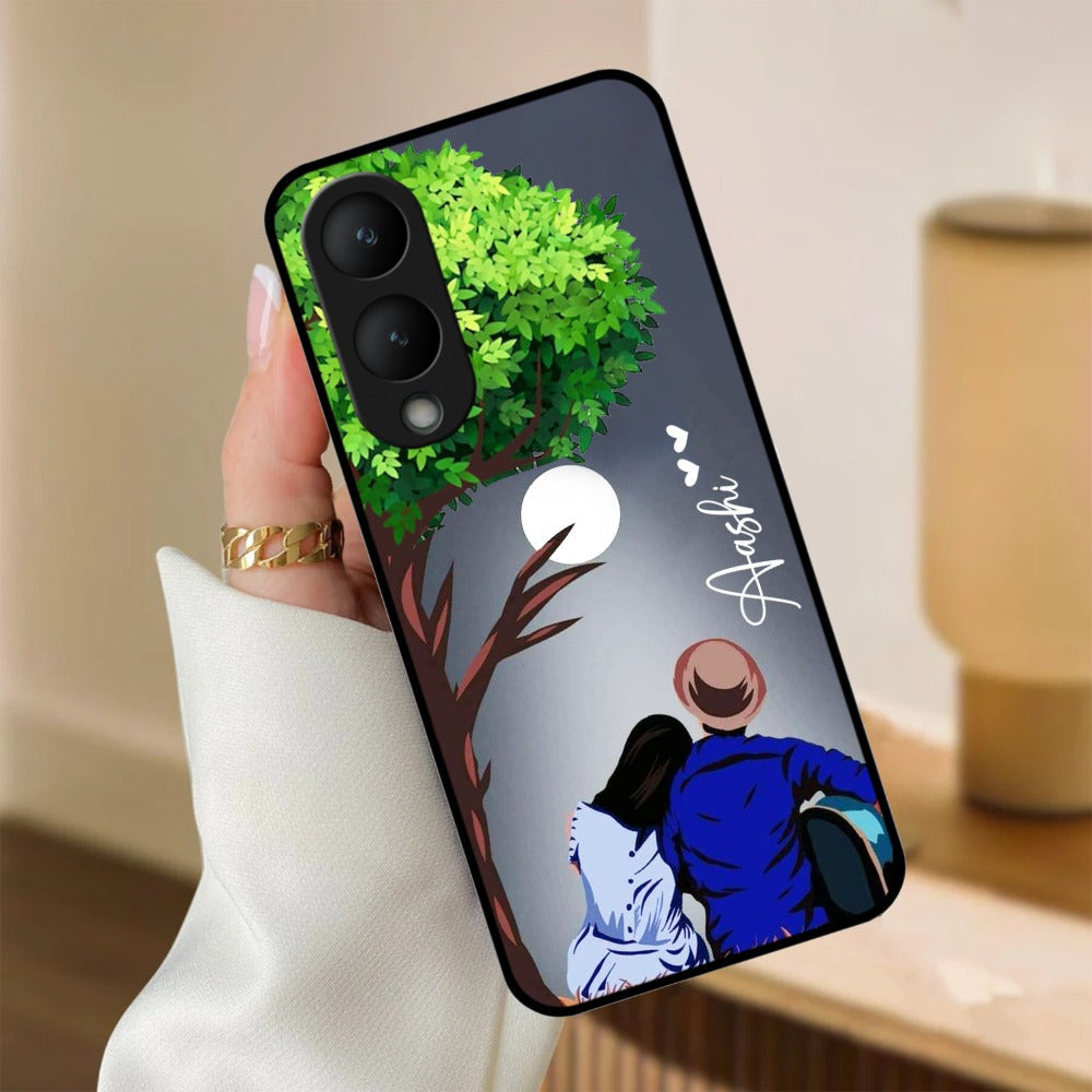 Couple Glossy Metal Case Cover For Vivo