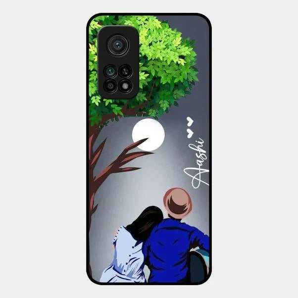 Couple Glossy Metal Case Cover For Xiaomi Mi 10T Pro 5G