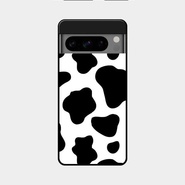 Cow Print Glass Phone Case And Cover For Google Pixel 8 Pro 5G