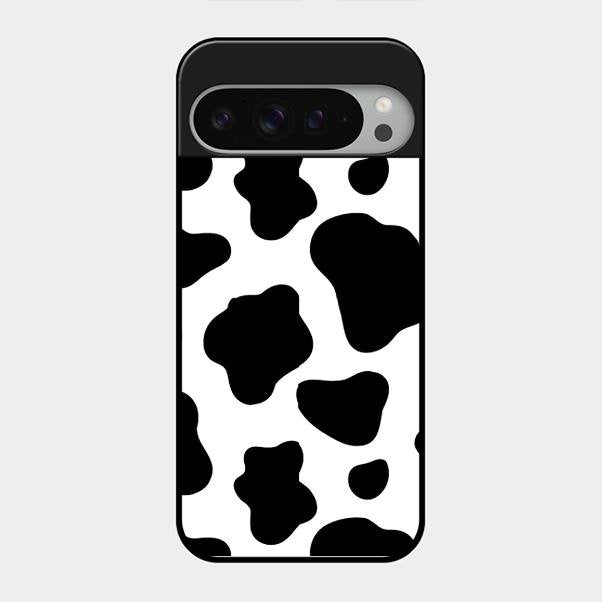 Cow Print Glass Phone Case And Cover For Google Pixel 9 Pro Xl