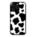 Cow Print Glass Phone Case And Cover For iPhone 15 Pro