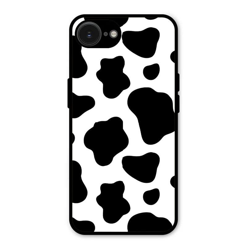 Cow Print Glass Phone Case And Cover For iPhone 17e