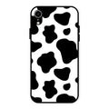 Cow Print Glass Phone Case And Cover For iPhone XR