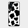 Cow Print Glass Phone Case And Cover For Iqoo Z10 Lite