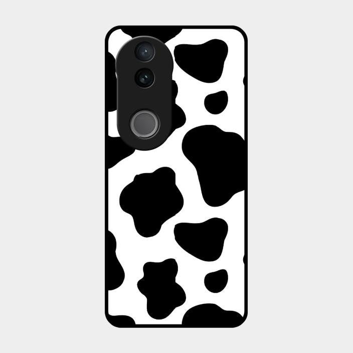 Cow Print Glass Phone Case And Cover For Iqoo Z10R