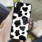 Cow Print Glass Phone Case And Cover For iQOO - ShopOnCliQ